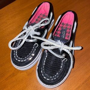 Black Sperry, Size little girl 6